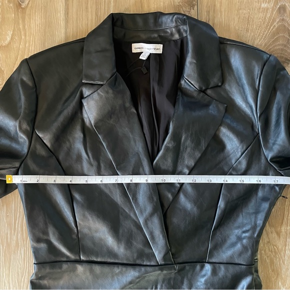 Express Vegan Leather Blazer Dress by Negin Mirsalehi - Picture 11 of 14